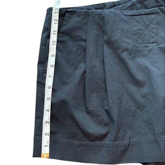 Marc by Marc Jacobs Pleated 4" Wrap Skort Shorts Cotton Spandex Navy Blue US 6 - Picture 12 of 12